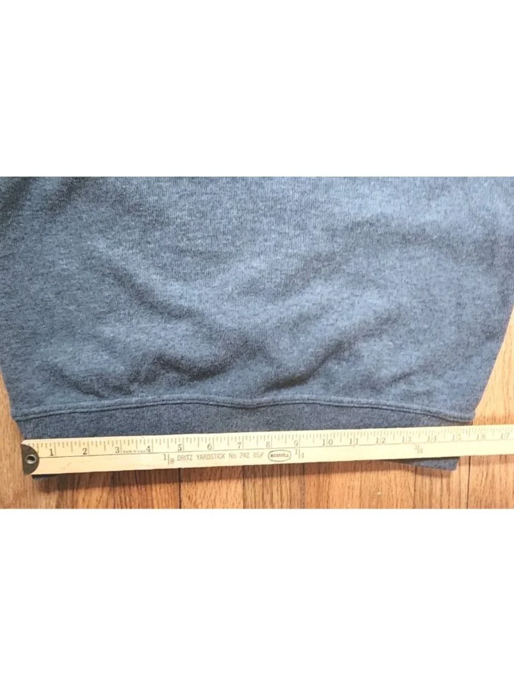 Kansai Yamamoto 1/4 Zip Jacket Japanese Pullover Sweatshirt Medium Grey Soft - Picture 6 of 11